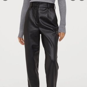 H&M leather trousers
